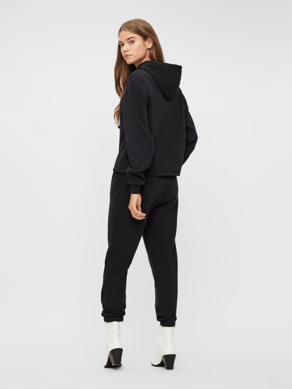PCCHILLI Sweatpants m. elastik - Black